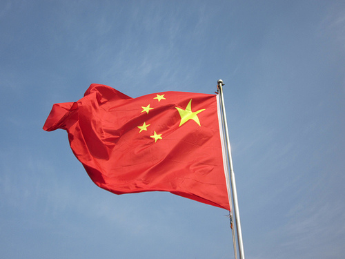 Chinese flag by Gary Lerude flickr